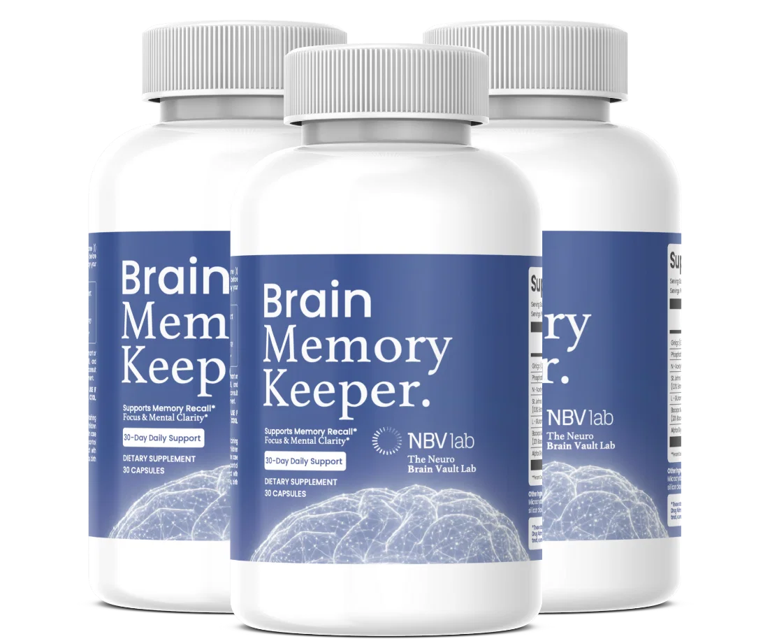 Brain Memory Keeper 3-bottle pack - 90-day supply for memory and focus support